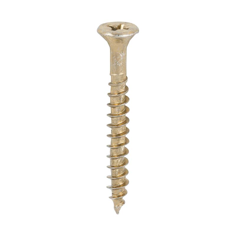 TIMCO Velocity Premium Multi-Use Screws – PZ – Double Countersunk – Yellow – 4.5 x 40 – 200 Pieces Box