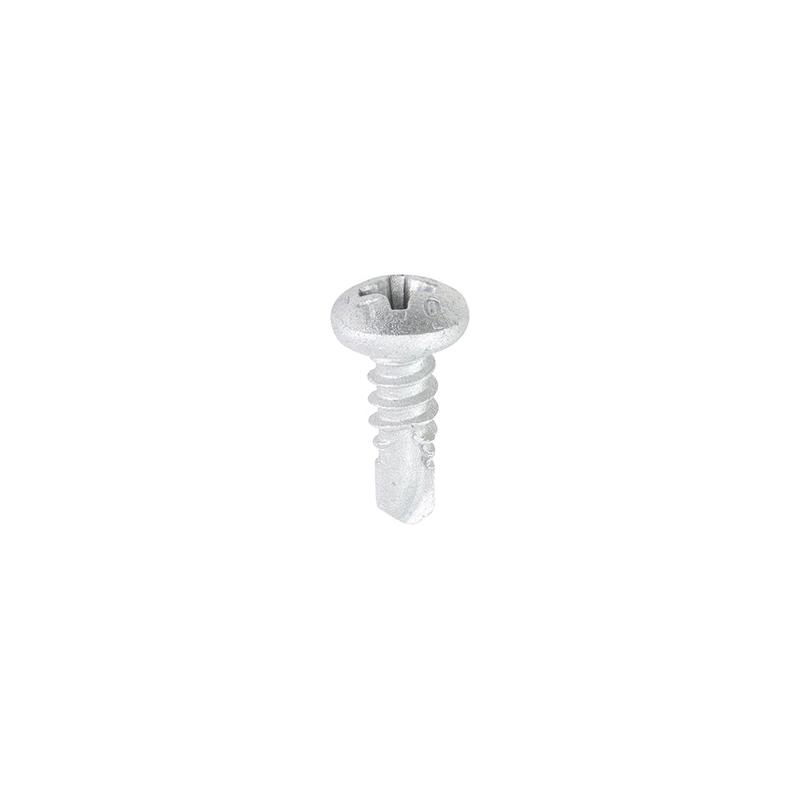 TIMCO Window Fabrication Screws – Pan – PH – Self-Tapping – Self-Drilling Point – Martensitic Stainless Steel & Silver Organic – 4.2 x 13 – 1000 Pieces Box