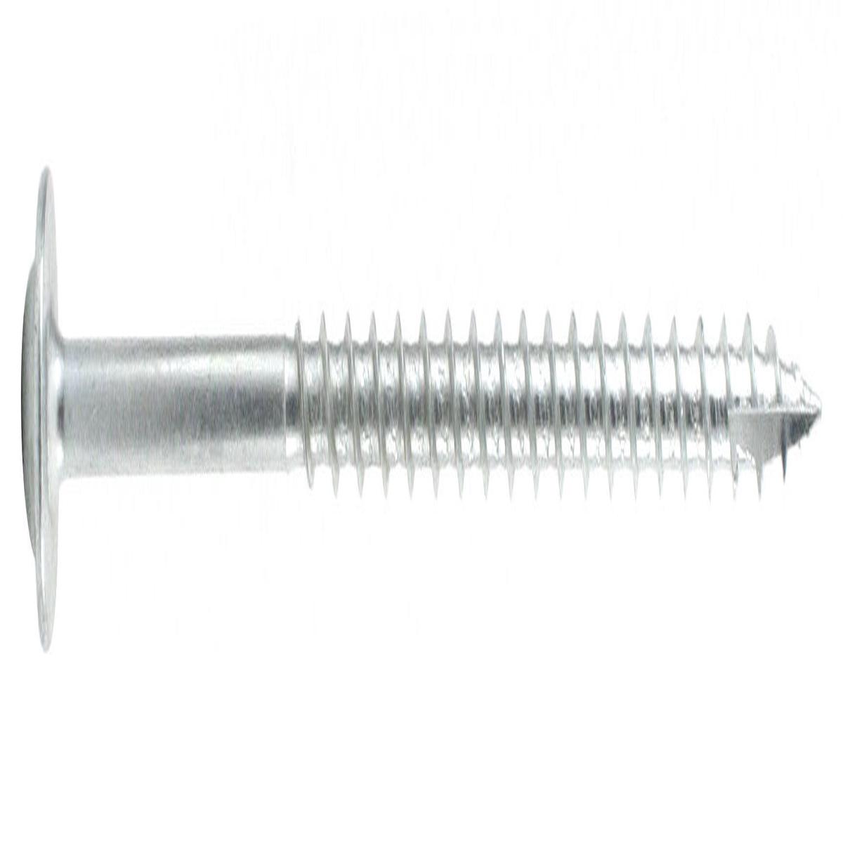 Tool Nut #10 x 3-1/2″ Combo Drive Zinc Cabinet Hanging Screws, White, 100-Pack