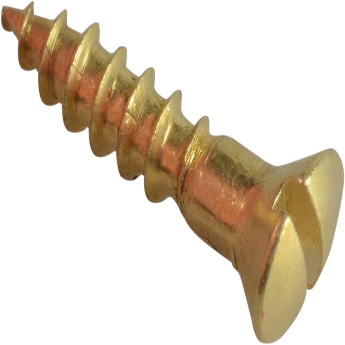 Slotted 5/8″x6 Screws 25 (pieces) Brass