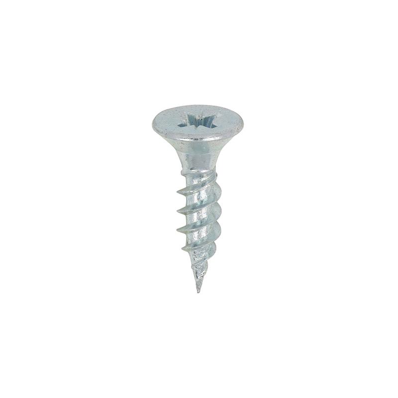 TIMCO Twin-Threaded Woodscrews - PZ - Double Countersunk - Zinc - 10 x 3/4 - 200 Pieces Box