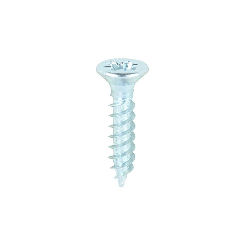 TIMCO Twin-Threaded Woodscrews - PZ - Double Countersunk - Zinc - 8 x 3/4 - 200 Pieces Box