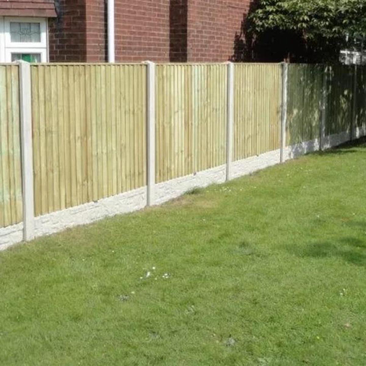 Vertilap Heavy Duty Pressure Treated - Fully Framed Panels  Strong, Durable, and Secure Fencing - 6 x 3 | Pressure Treated Green