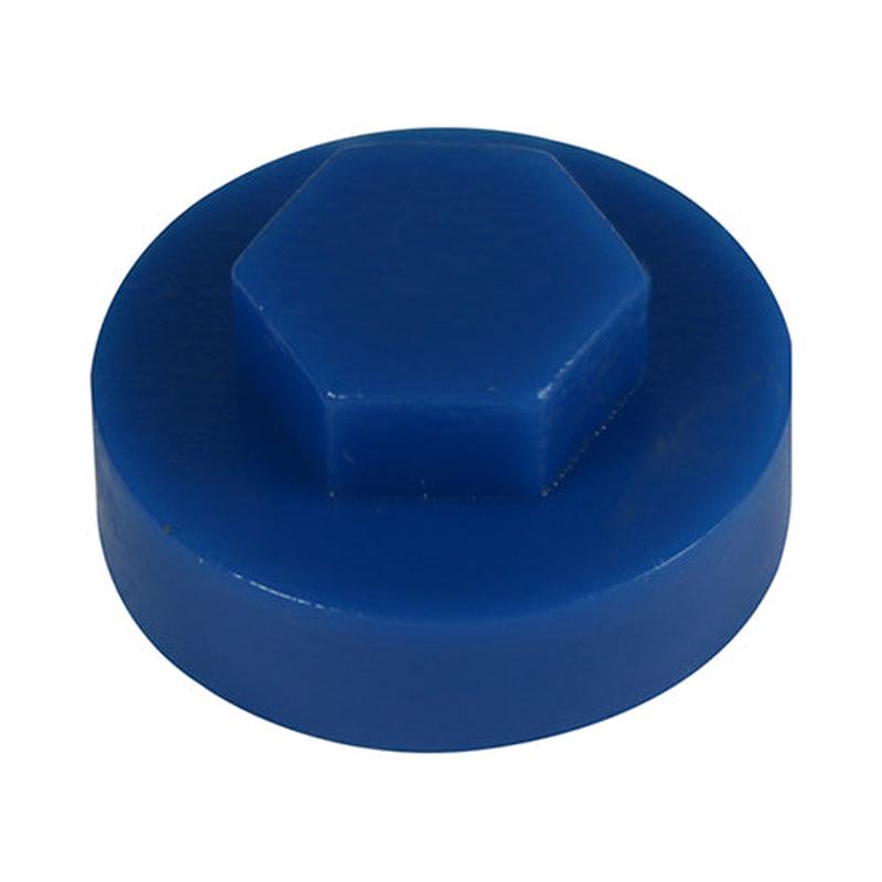 TIMCO Hex Head Cover Caps - Gentian Blue - 16mm - 1000 Pieces Bag