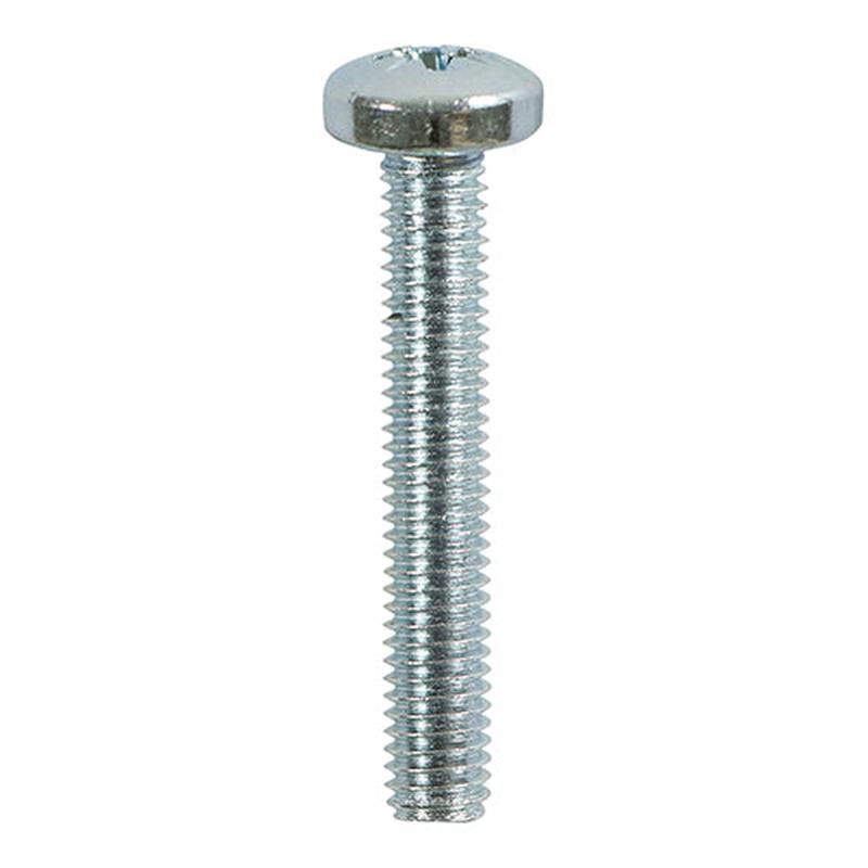 TIMCO Metric Threaded Machine Screws - PZ - Pan Head - Zinc - M4 x 12 - 100 Pieces Box