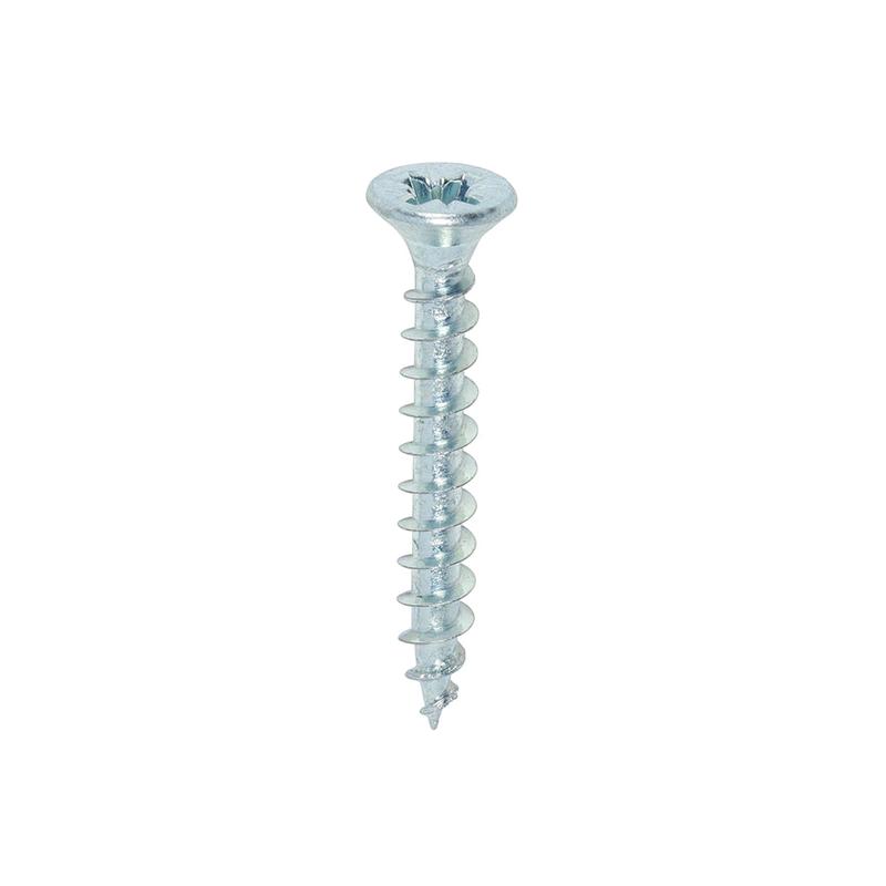 TIMCO Solo Chipboard & Woodscrews - PZ - Double Countersunk - Zinc - 4.0 x 30 - 200 Pieces Box