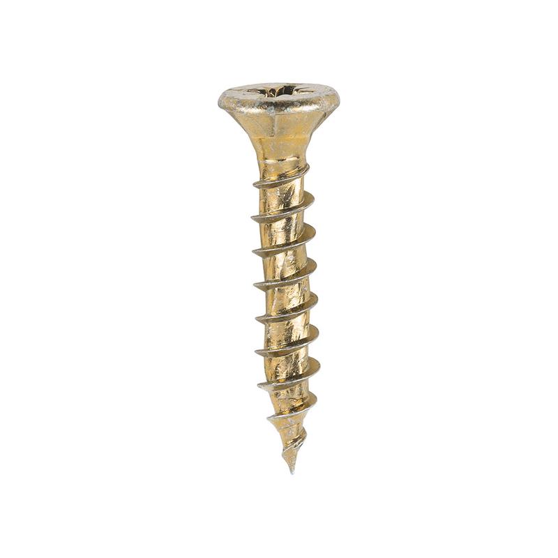 TIMCO Velocity Premium Multi-Use Screws - PZ - Double Countersunk - Yellow - 5.0 x 30 - 200 Pieces Box