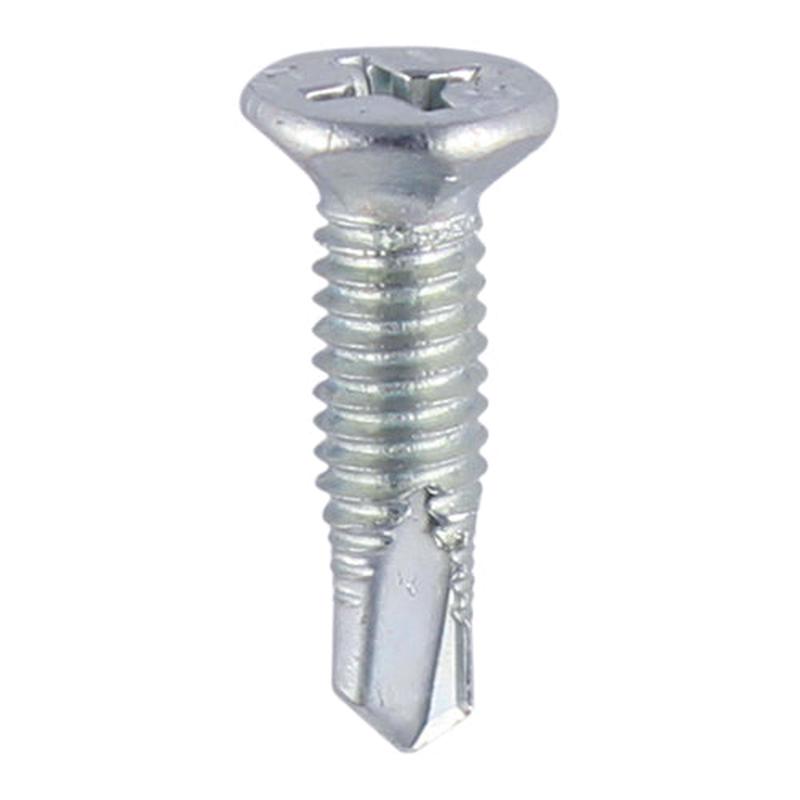 TIMCO Window Fabrication Screws - Countersunk Facet - PH - Metric Thread - Self-Drilling Point - Zinc - M4 x 19 - 1000 Pieces Box