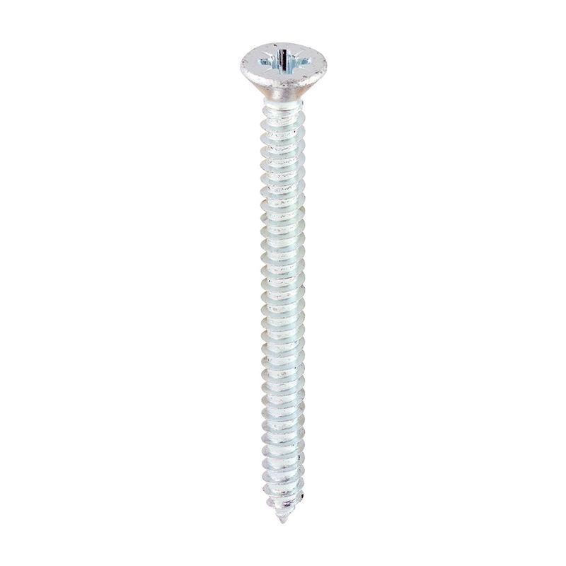 TIMCO Self-Tapping Screws - PZ - Countersunk - Zinc - 8 x 2 - 200 Pieces Box
