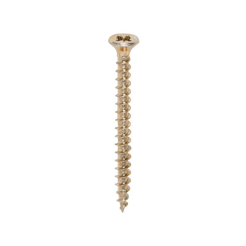 TIMCO Solo Chipboard & Woodscrews - PZ - Double Countersunk - Yellow - 3.5 x 40 - 200 Pieces Box