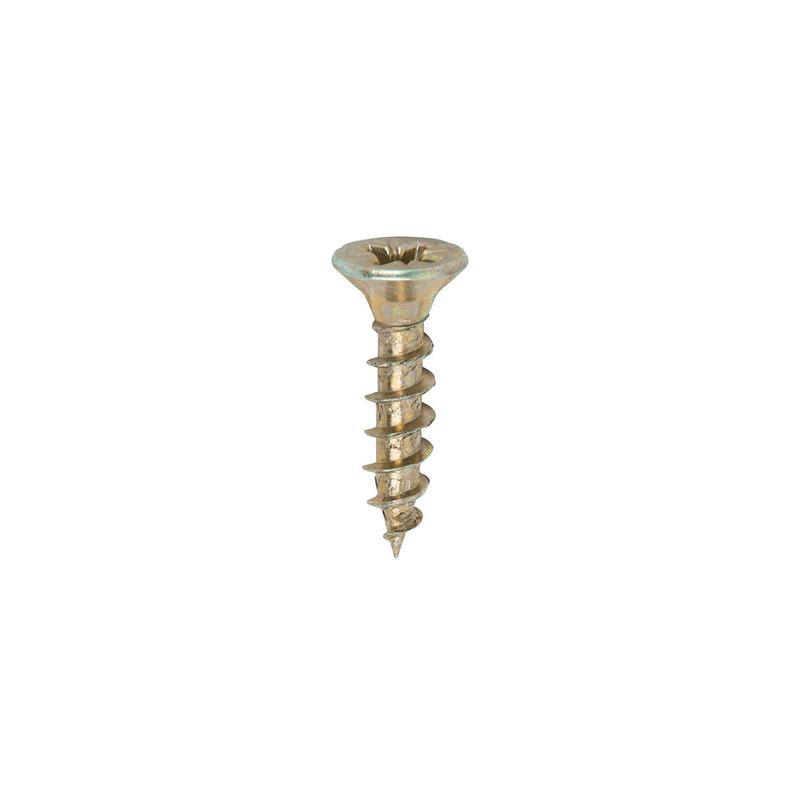 TIMCO Solo Chipboard & Woodscrews - PZ - Double Countersunk - Yellow - 4.5 x 20 - 200 Pieces Box