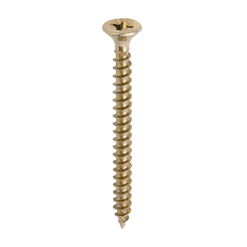 TIMCO Solo Chipboard & Woodscrews - PZ - Double Countersunk - Yellow - 6.0 x 70 - 200 Pieces Box