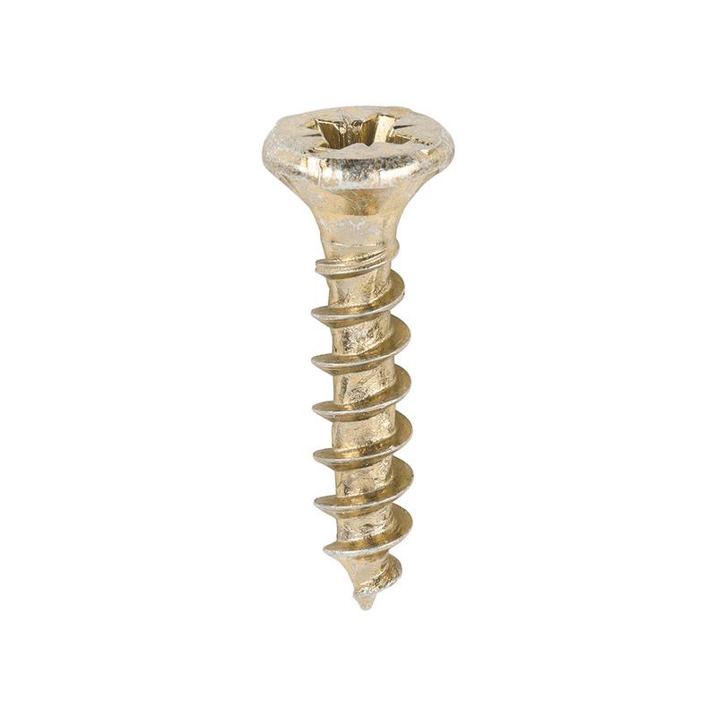 TIMCO Velocity Premium Multi-Use Screws - PZ - Double Countersunk - Yellow - 4.0 x 20 - 200 Pieces Box