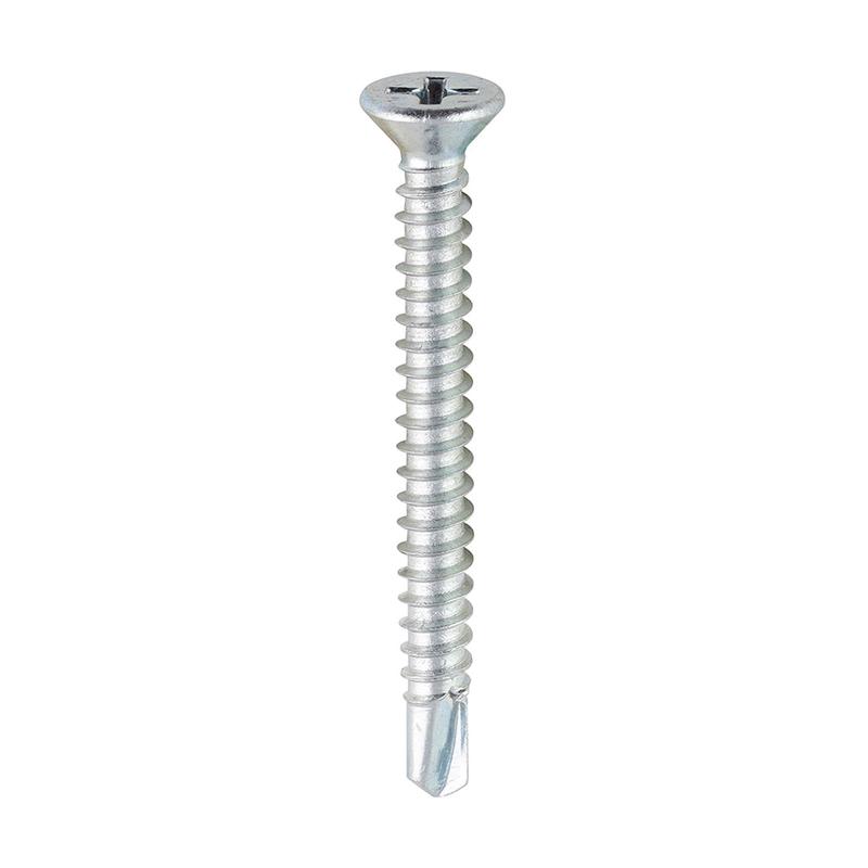 TIMCO Window Fabrication Screws - Countersunk - PH - Self-Tapping - Self-Drilling Point - Zinc - 3.9 x 38 - 1000 Pieces Box