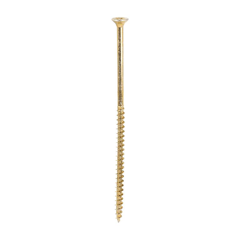 TIMCO Solo Chipboard & Woodscrews - PZ - Double Countersunk - Yellow - 5.0 x 120 - 100 Pieces Box