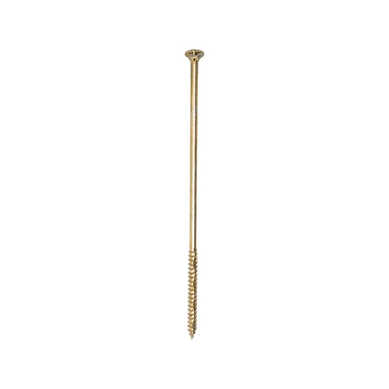 TIMCO Velocity Premium Multi-Use Screws - PZ - Double Countersunk - Yellow - 6.0 x 200 - 100 Pieces Box