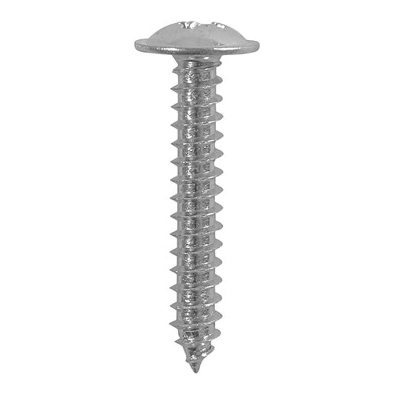 TIMCO Metal Tapping Screws - PZ - Flange - Self-Tapping - A2 Stainless Steel - 4.2 x 19 - 200 Pieces Box