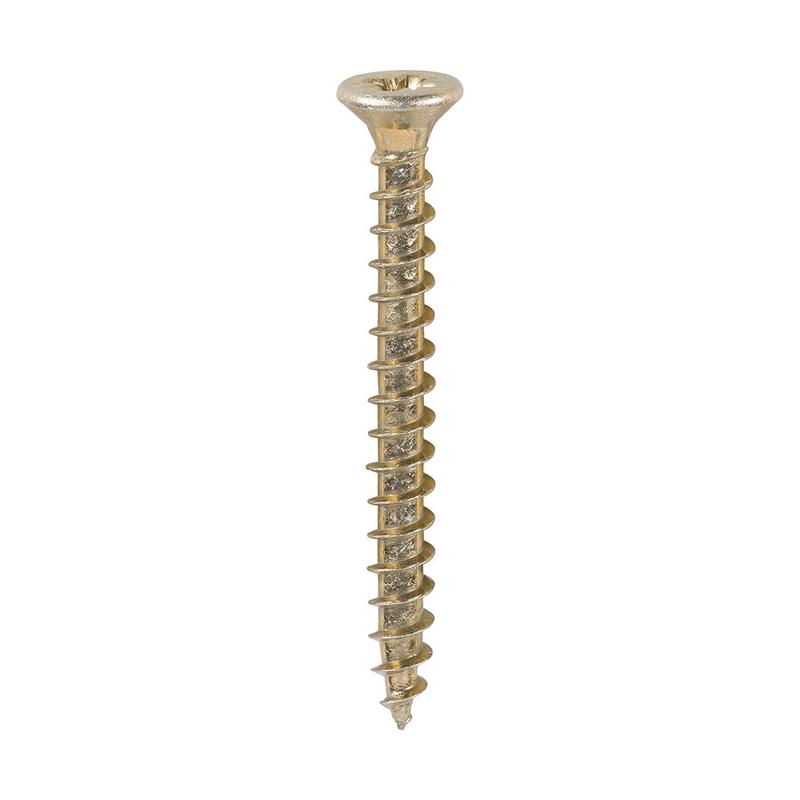 TIMCO Solo Chipboard & Woodscrews - PZ - Double Countersunk - Yellow - 3.0 x 30 - 200 Pieces Box
