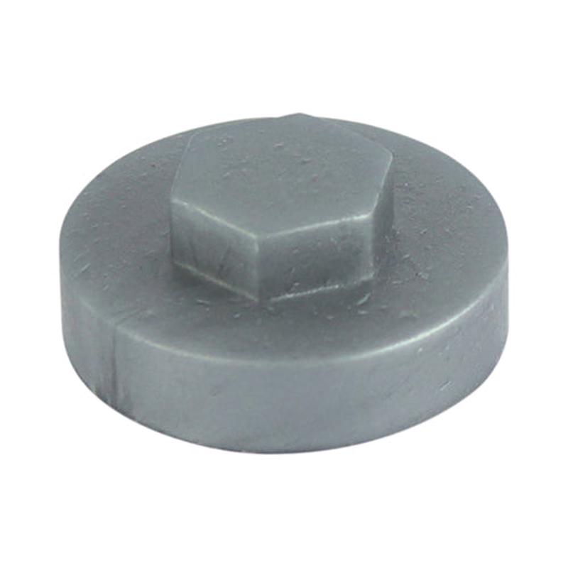 TIMCO Hex Head Cover Caps - Dark Silver - 19mm - 1000 Pieces Bag