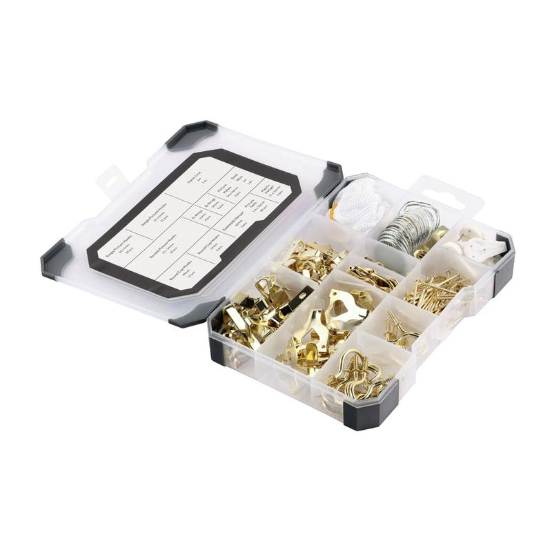 TIMCO Mixed Tray - Picture Hanging Kit - 179pcs - 179 Pieces Tray