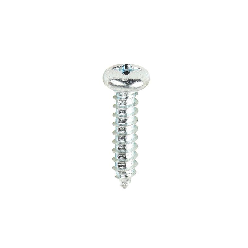 TIMCO Self-Tapping Screws - PZ - Pan - Zinc - 4 x 1/2 - 200 Pieces Box