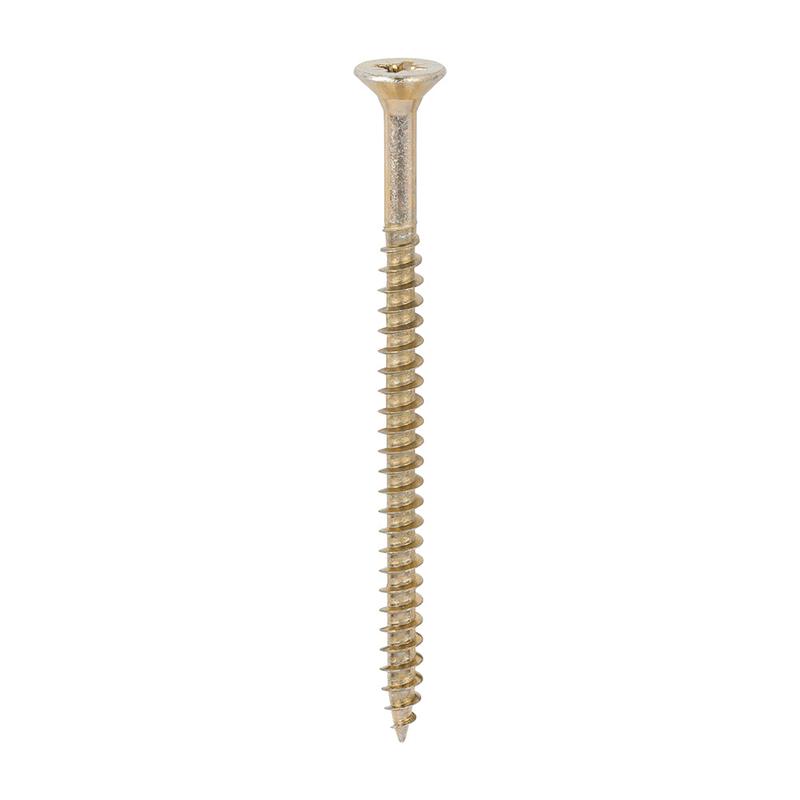 TIMCO Solo Chipboard & Woodscrews - PZ - Double Countersunk - Yellow - 6.0 x 90 - 100 Pieces Box