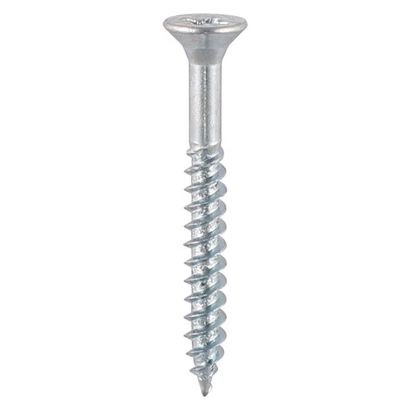 TIMCO Twin-Thread Woodscrews - PZ - Double Countersunk - Zinc - 8 x 1 1/2 - 350 Pieces TIMbag
