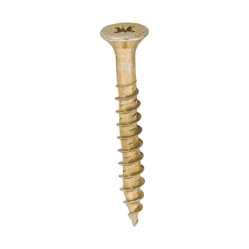 TIMCO Velocity Premium Multi-Use Screws - PZ - Double Countersunk - Yellow - 5.0 x 40 - 200 Pieces Box