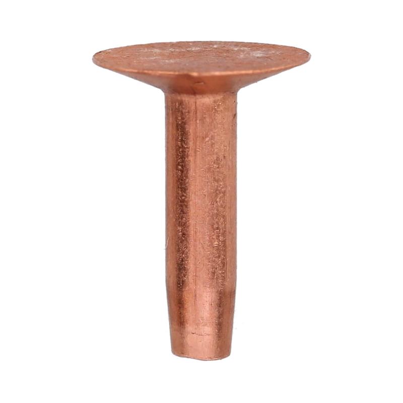 5/8" Copper, 1lb Box - #10 Rivet with Burr, Copper