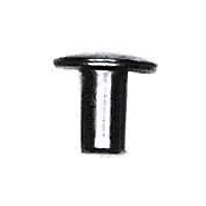 1/4" Black, Tubular Rivet, Steel - 24 pk