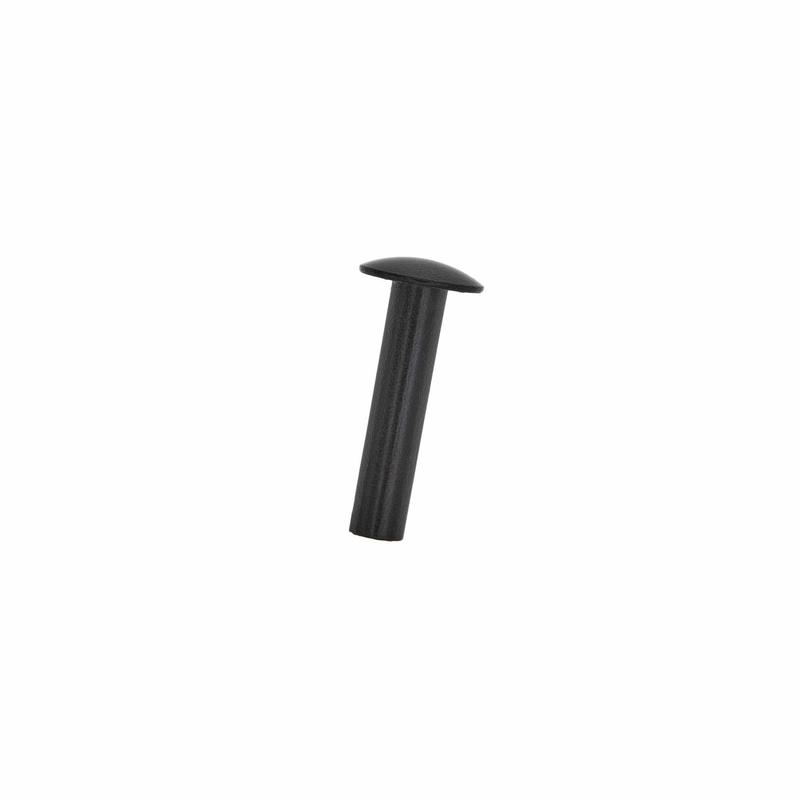 10/16" Black, Tubular Rivet, Steel- 24 pk