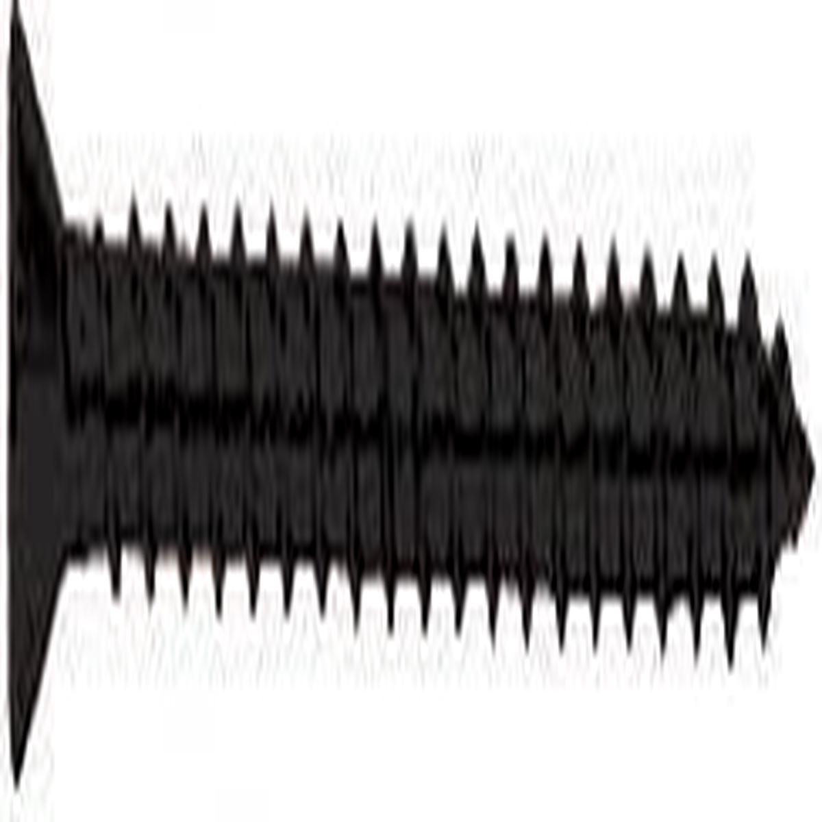 10 x 2" Wall Mounting Flat Head Phillips Sheet Metal Screws - Matte Black