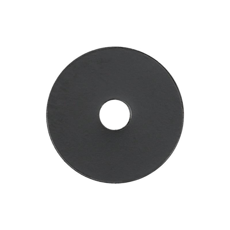 7/8" Black, Washer, Steel - 12 pk