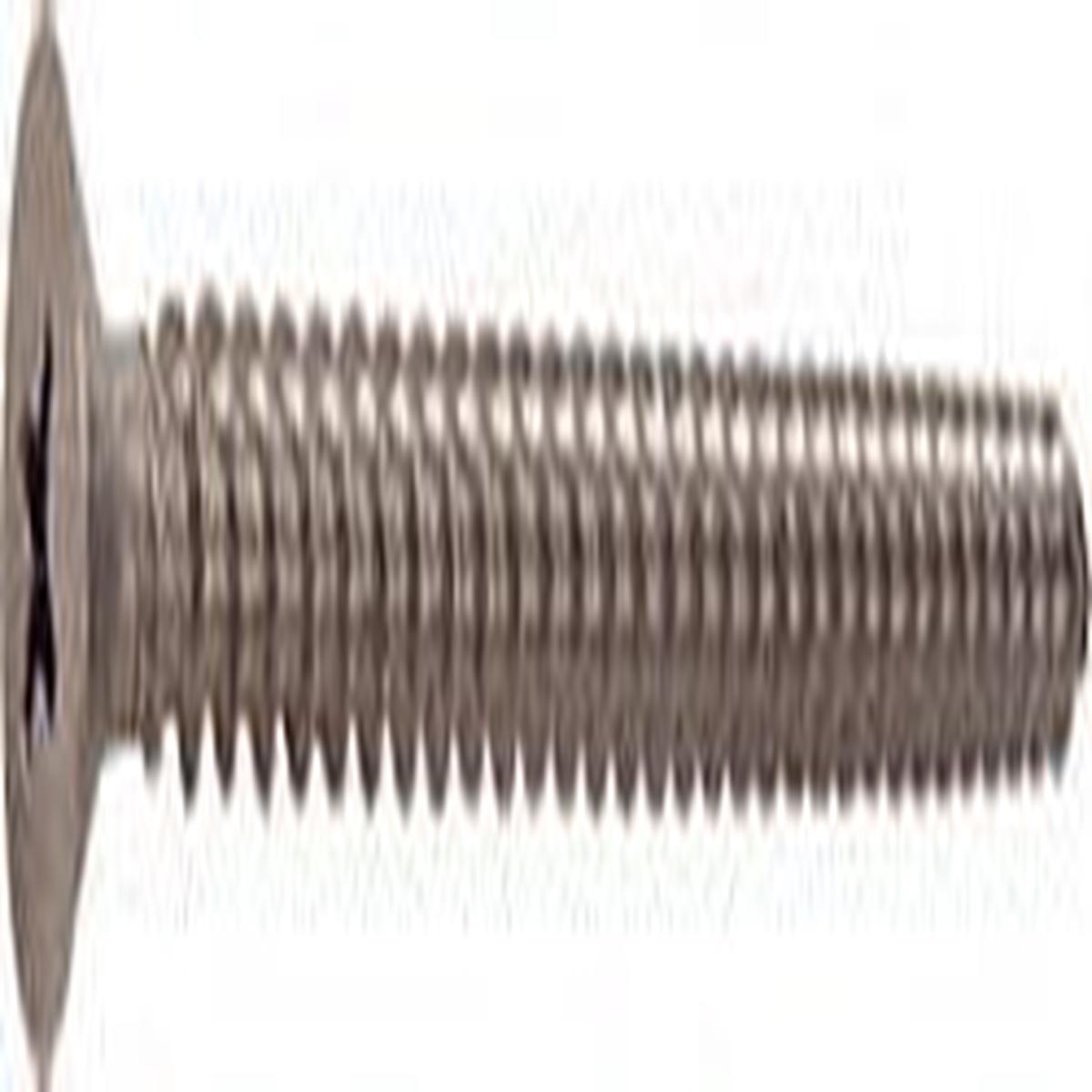 10 x 3" Wall Mounting Flat Head Phillips Sheet Metal Screws - Brushed Nickel