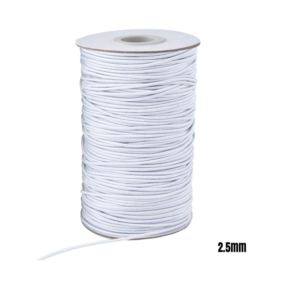 2.5mm Elastic Cord (50 Yd/Roll)