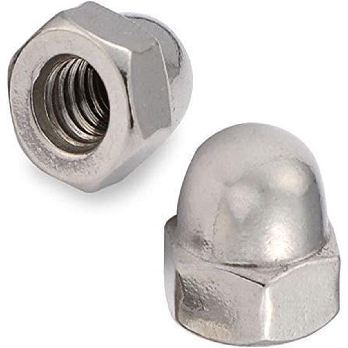 1/2-20 CAP NUT 18-8   Stainless -FINE THREAD
