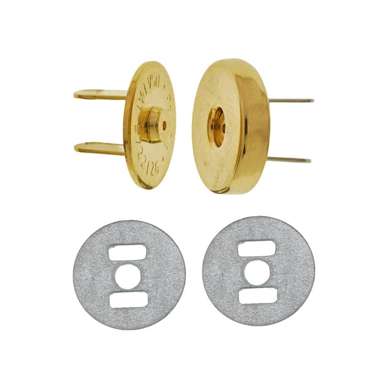 14mm Gold, Magnetic Snap, Steel
