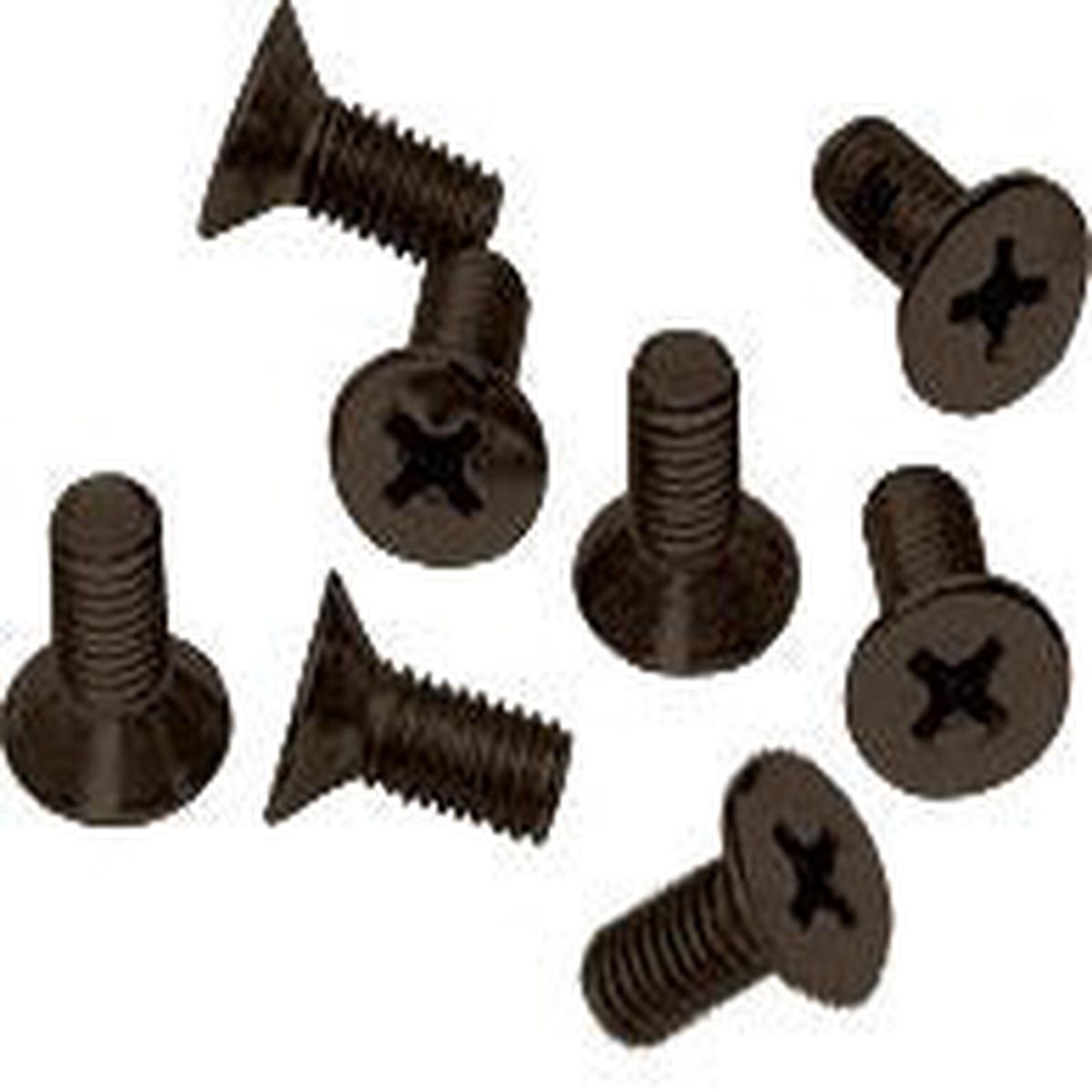 6 x 12 mm Cover Plate Flat Head Phillips Screws - Oil Rubbed Bronze
