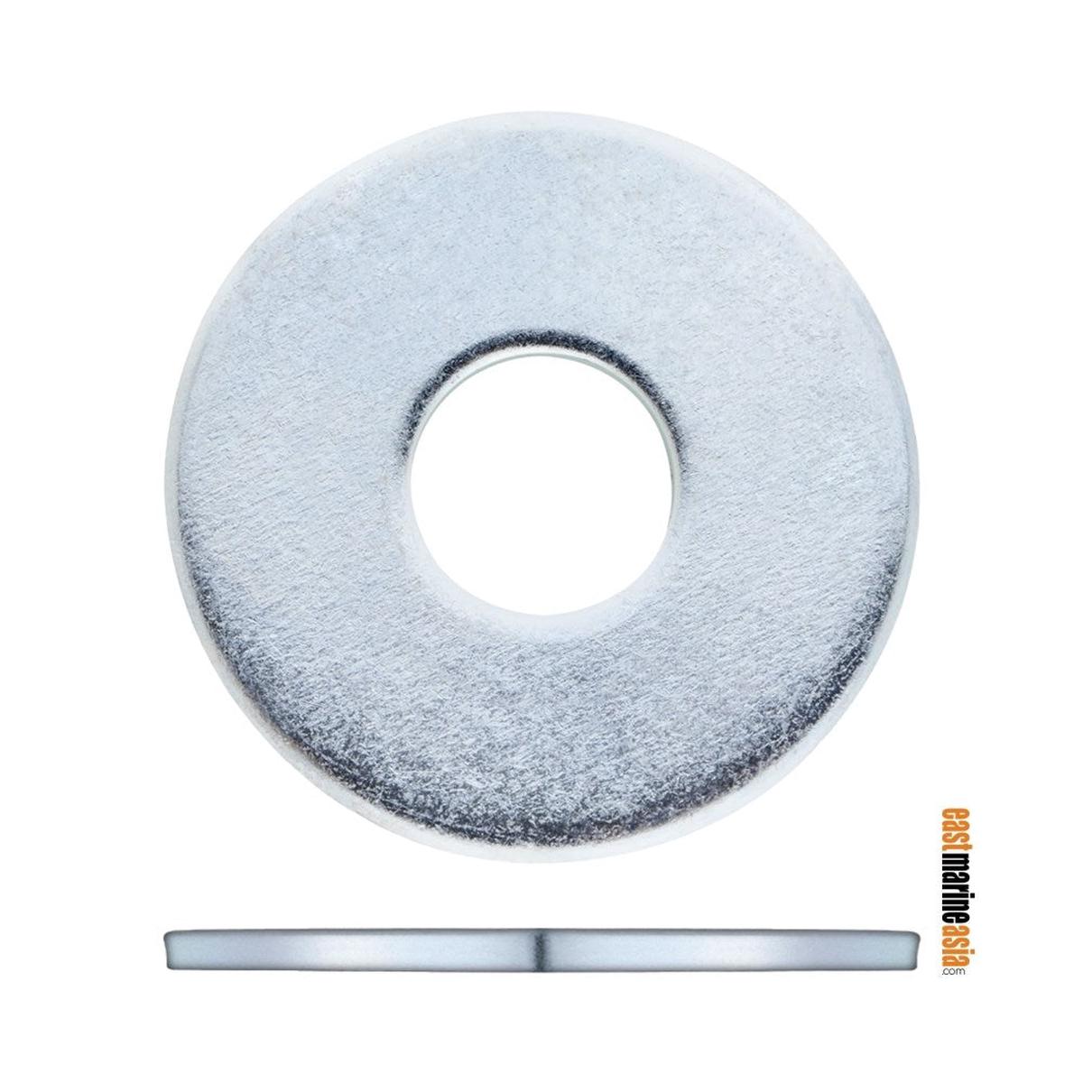Stainless Steel 316 Fender Washer (DIN 9021) - M6 (6.4 mm x 18 mm) | Pack of 10 | Pack (112004)