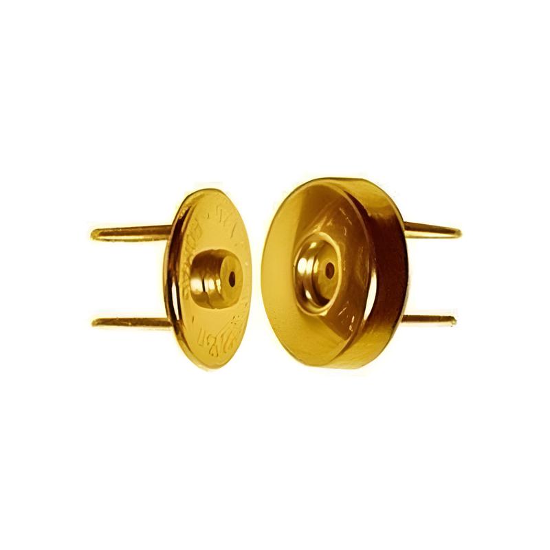12mm Gold, Magnetic Snap, Steel