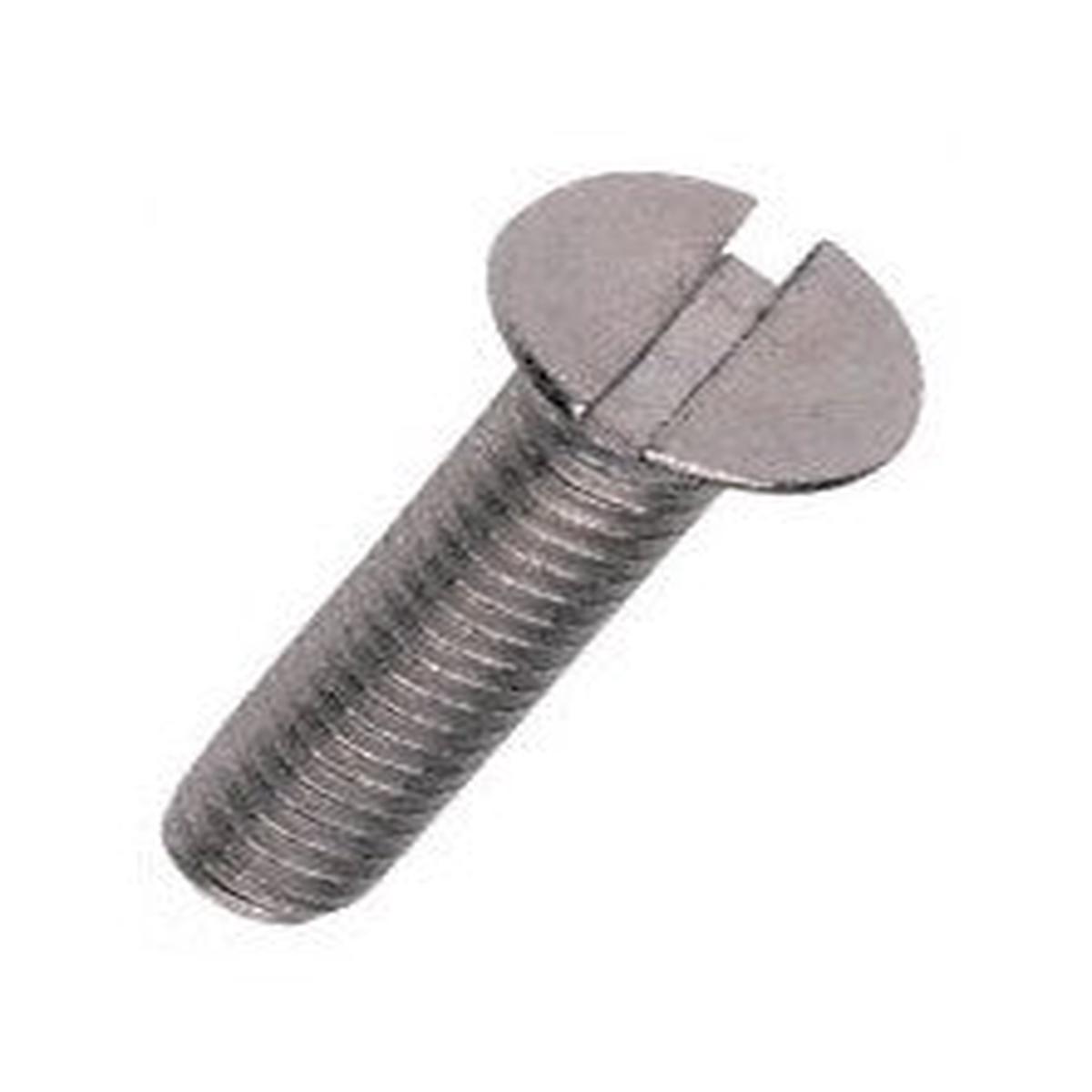 Screw M3x12 Counter Sink Zinc / Nickel Plated 965 Cpzp03012 Slotted