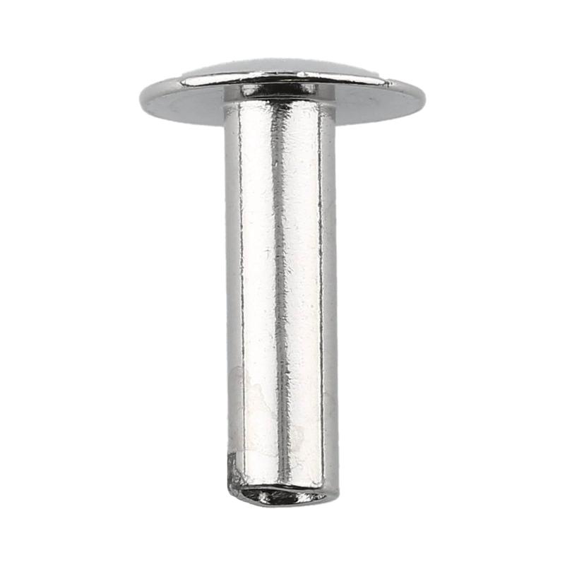 10/16" Nickel, Tubular Rivet, Steel - 12 pk