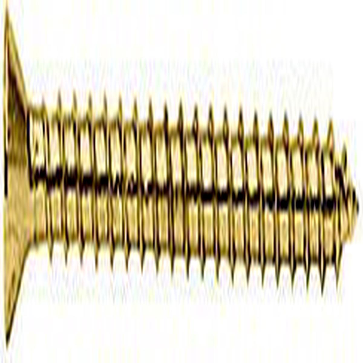 10 x 2" Wall Mounting Flat Head Phillips Sheet Metal Screws - Ultra Brass