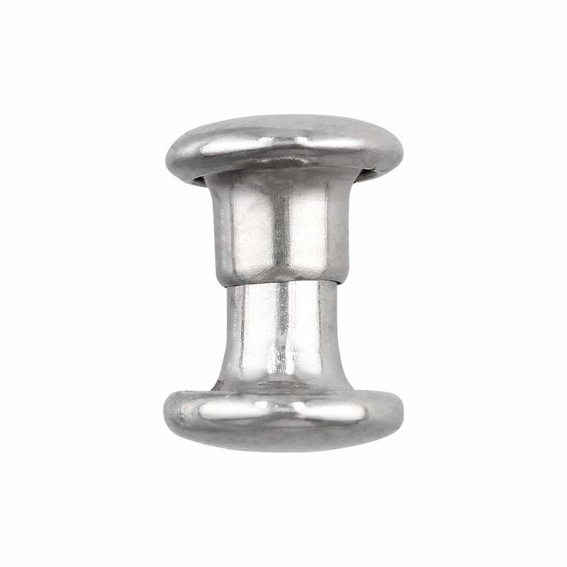 6mm Nickel, Double Cap Jiffy Rivet, Iron - PK100