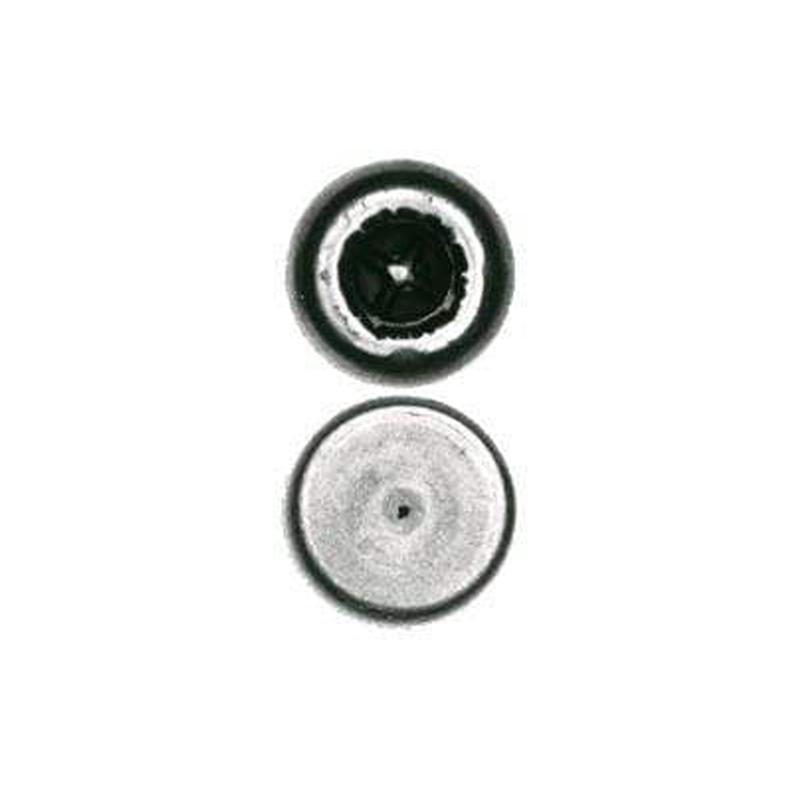 7/16" Gunmetal, Rivet Cap, Steel - 24 pk