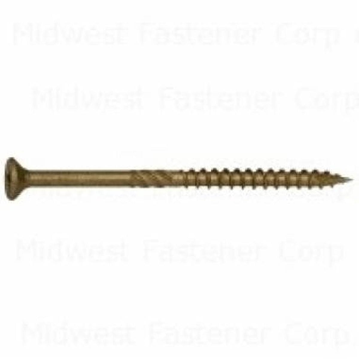 SaberDrive 50759 Deck Screw, #9 Thread, 3 in L, Serrated Thread, Bugle Head, Star Drive, Type 17 Point, Steel, 1811 PK