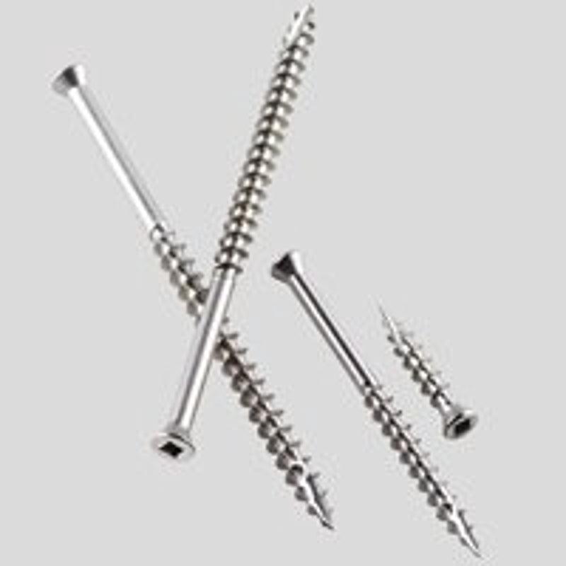 Simpson Strong-Tie S07300FB1 Deck Screw, #7 Thread, 3 in L, Coarse Thread, Square Drive, Type 17 Point, Trim Head, Steel