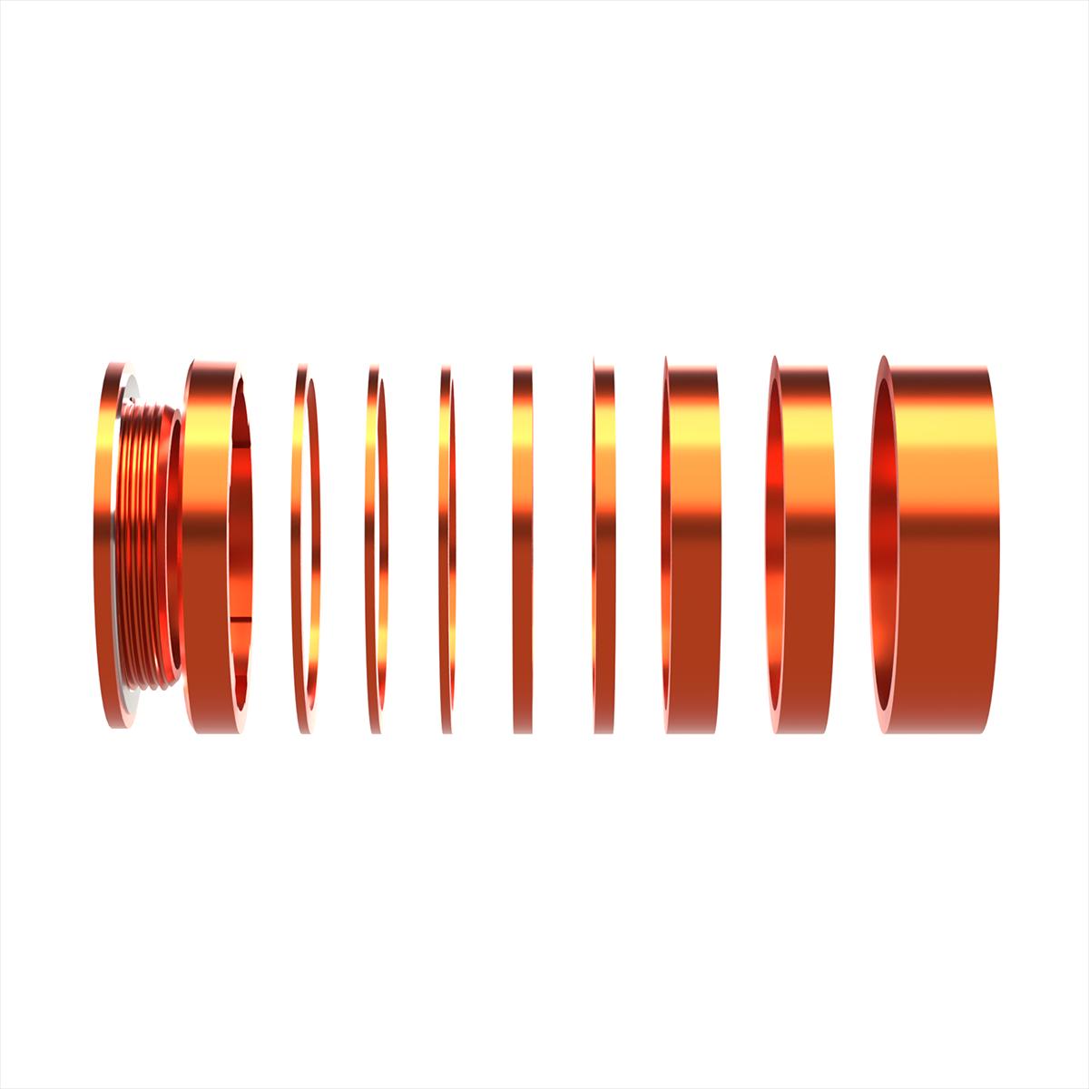 SOLO-HG Single Speed Conversion Kit for HG Style Hubs - Orange