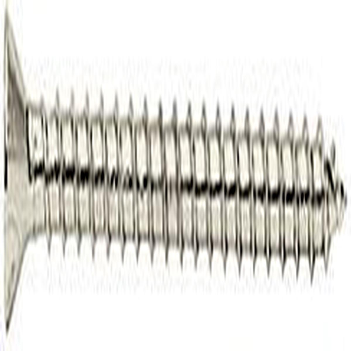 10 x 2" Wall Mounting Flat Head Phillips Sheet Metal Screws - Polished Nickel