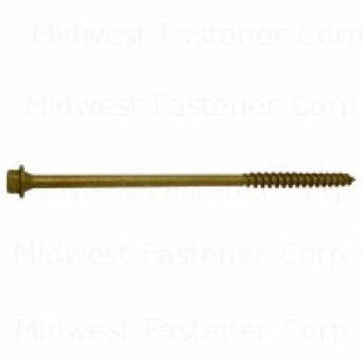 SaberDrive 52552 Screw, 1/4 in Thread, 6 in L, Hex Drive, 40 PK